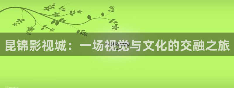 我不卡老子影视：昆锦影视城：一场视觉与文化的交融之旅